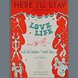 Kurt Weill Here I'll Stay 1779784