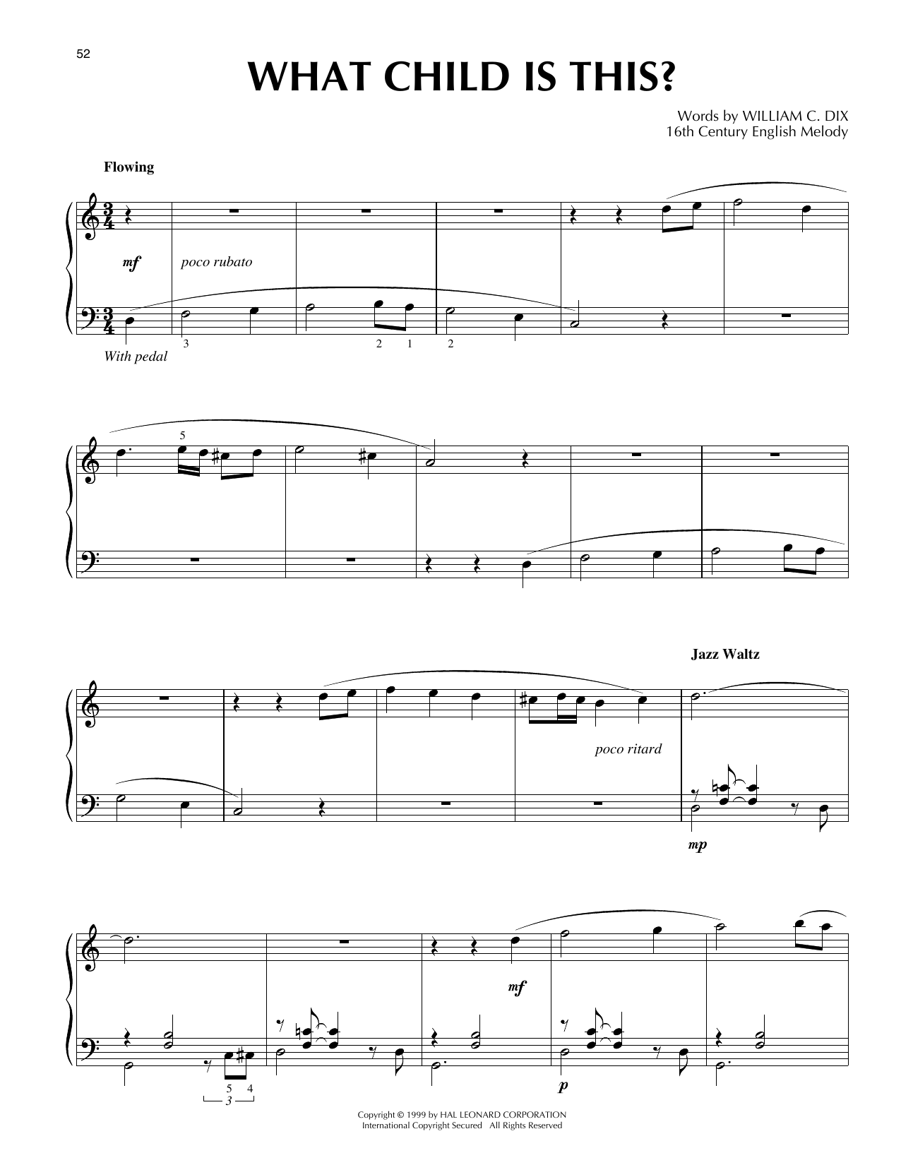 16th Century English Melody What Child Is This? [Jazz version] (arr. Frank Mantooth) sheet music notes and chords arranged for Piano Solo