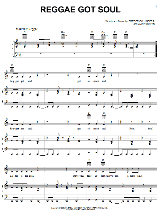 311 Reggae Got Soul sheet music notes and chords arranged for Piano, Vocal & Guitar Chords (Right-Hand Melody)