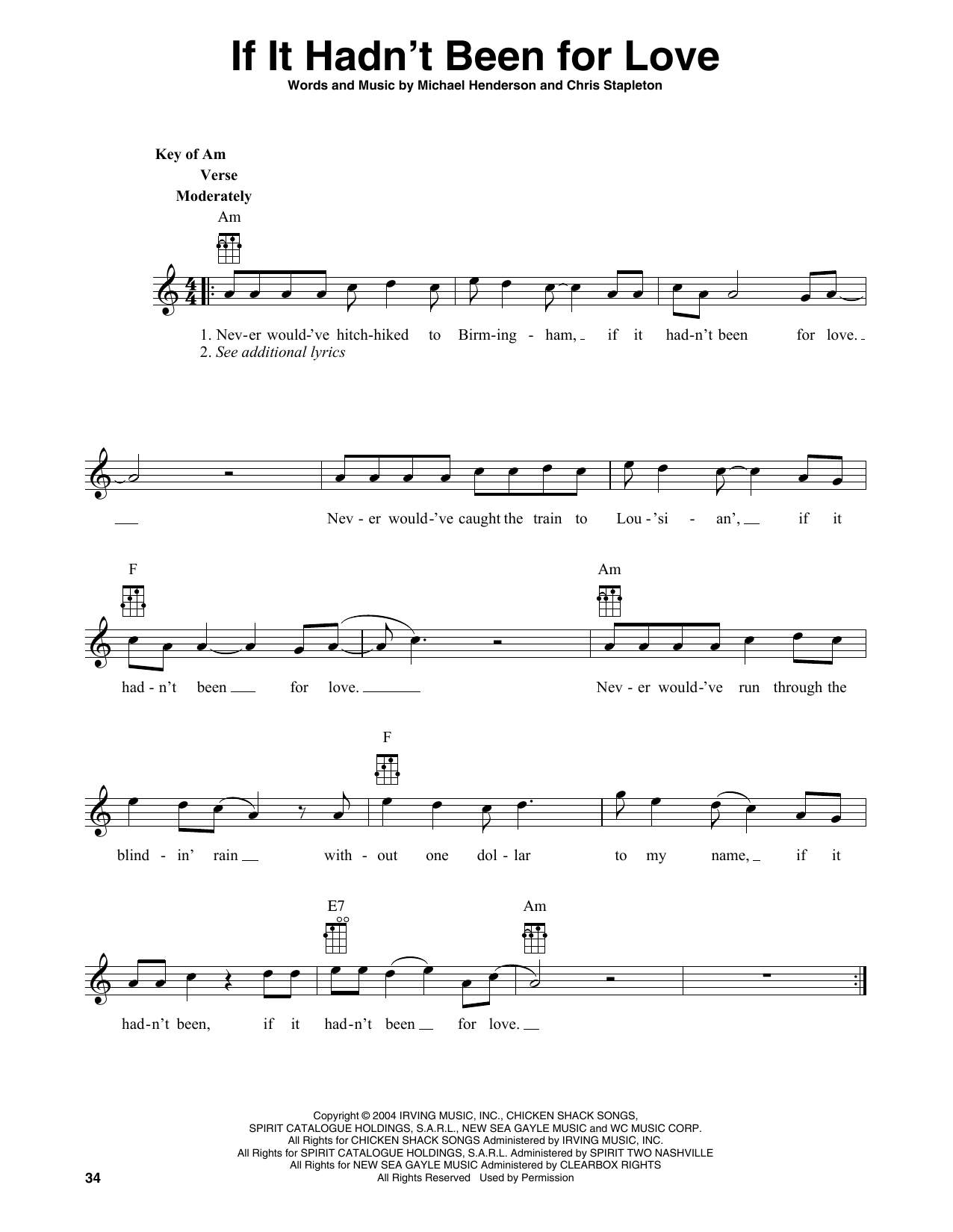 Adele If It Hadn't Been For Love (arr. Fred Sokolow) sheet music notes and chords arranged for Banjo Chords/Lyrics