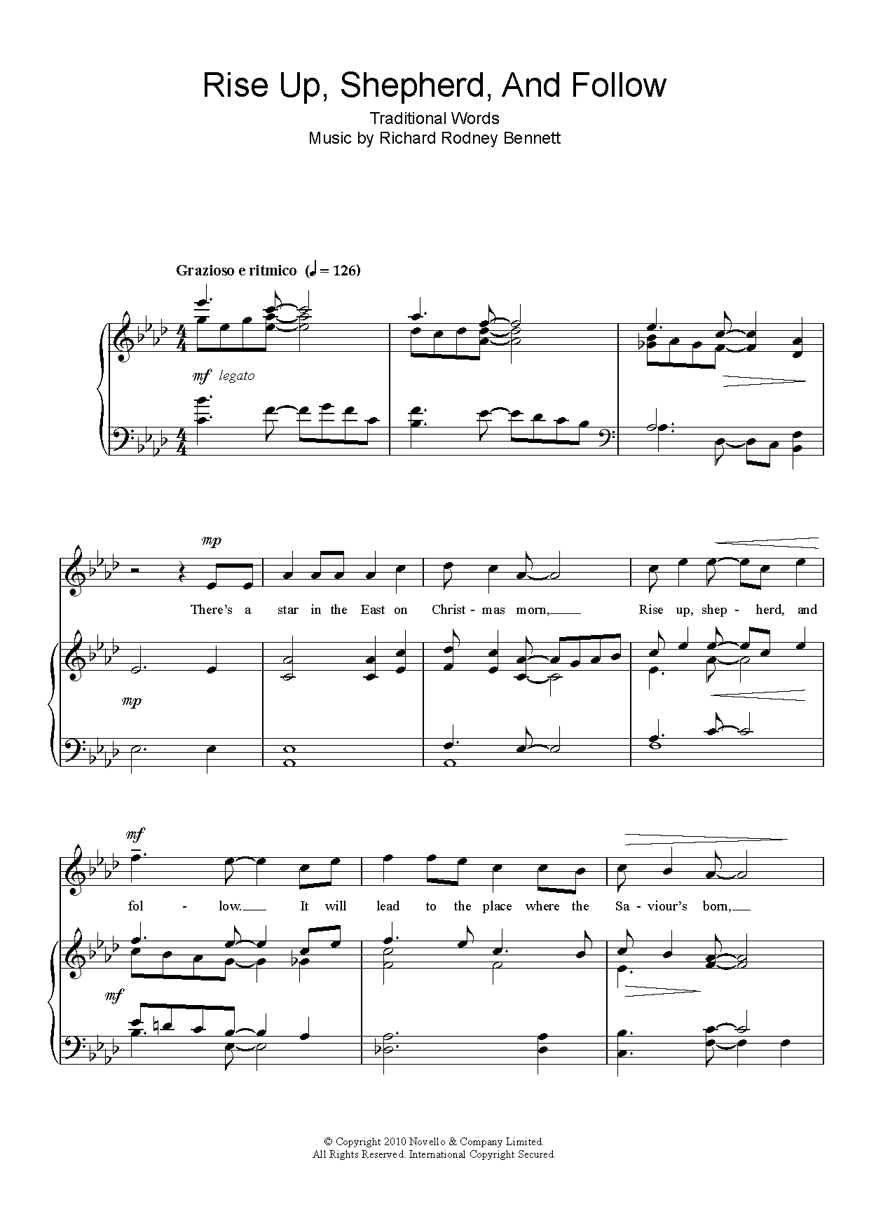 African-American Spiritual Rise Up, Shepherd, And Follow! sheet music notes and chords arranged for Piano, Vocal & Guitar Chords