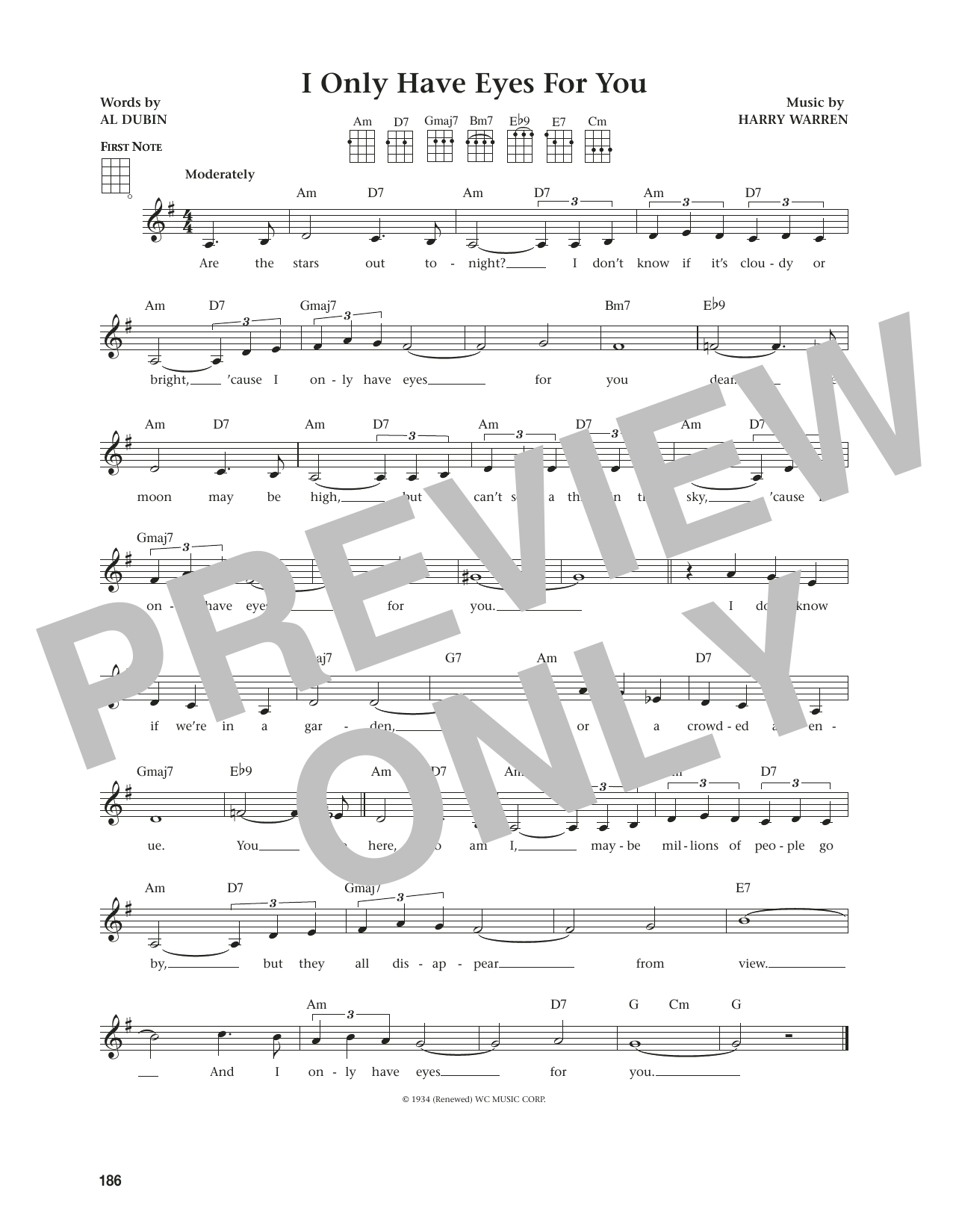 Al Dubin I Only Have Eyes For You (from The Daily Ukulele) (arr. Jim Beloff) sheet music notes and chords arranged for Ukulele