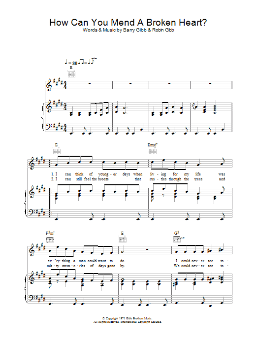 Al Green How Can You Mend A Broken Heart sheet music notes and chords arranged for Violin Solo