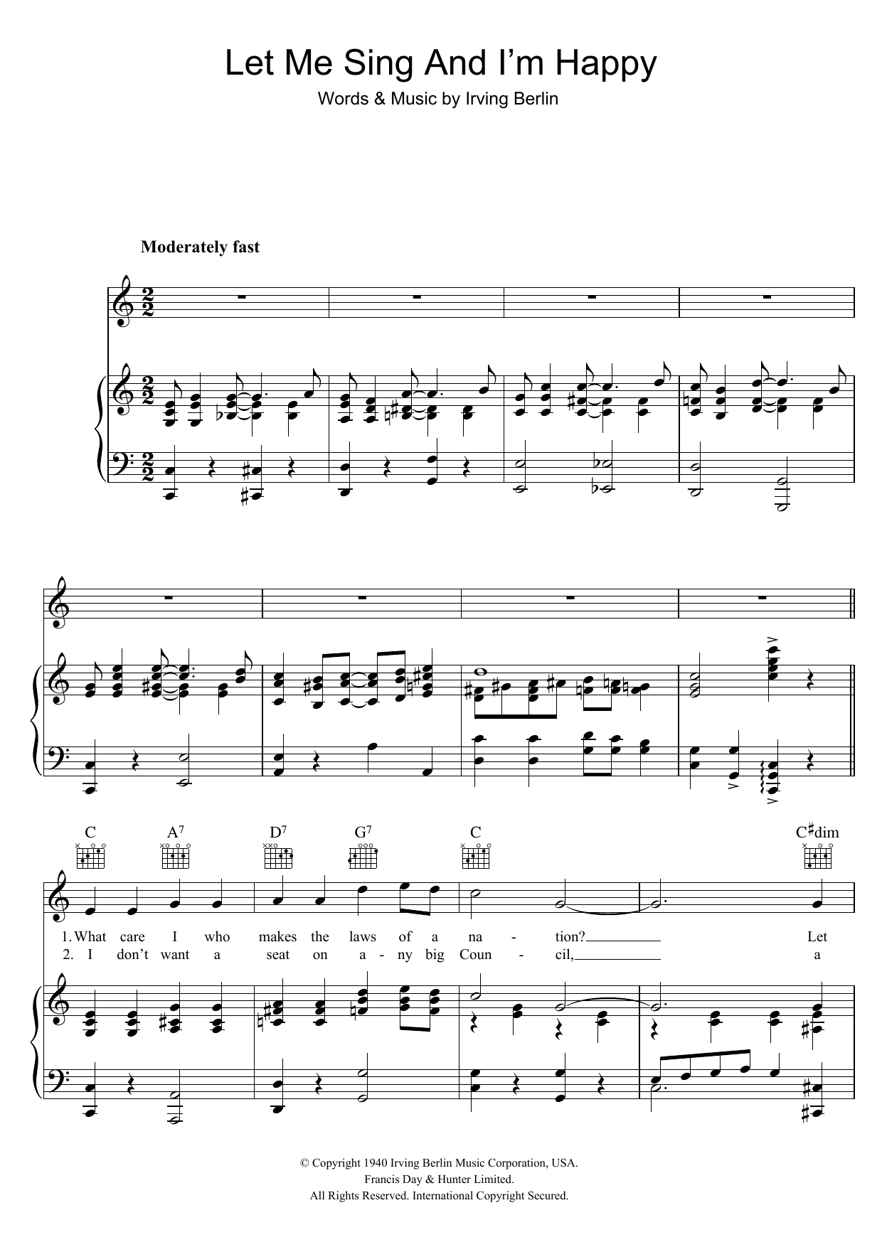 Al Jolson Let Me Sing And I'm Happy sheet music notes and chords arranged for Piano, Vocal & Guitar Chords