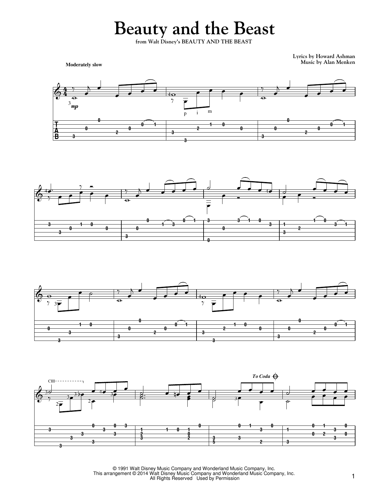 Alan Menken & Howard Ashman Beauty And The Beast (arr. Mark Phillips) sheet music notes and chords arranged for Clarinet Duet