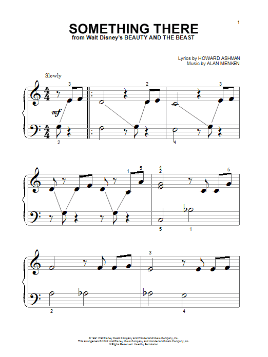Alan Menken & Howard Ashman Something There (from Beauty And The Beast) sheet music notes and chords arranged for Ukulele
