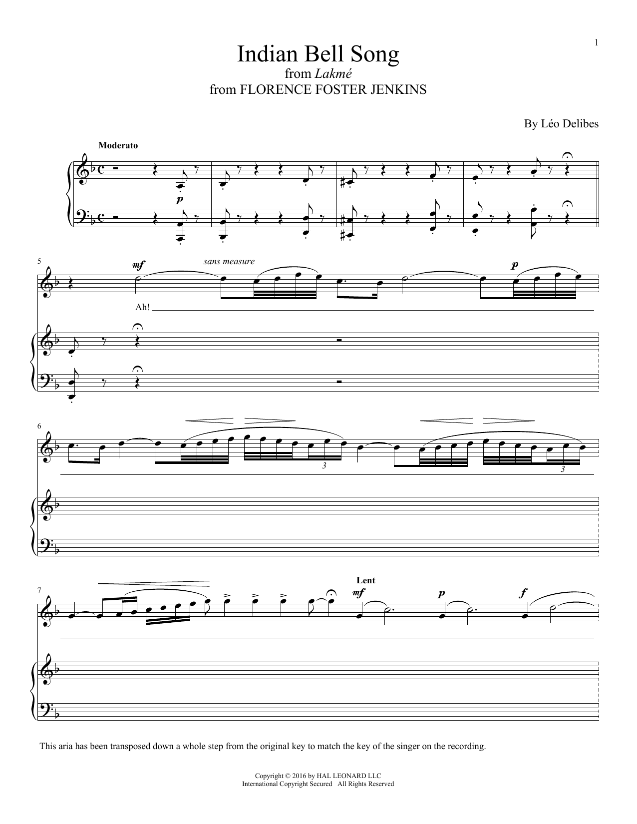 Alexandre Desplat Indian Bell Song sheet music notes and chords arranged for Piano & Vocal