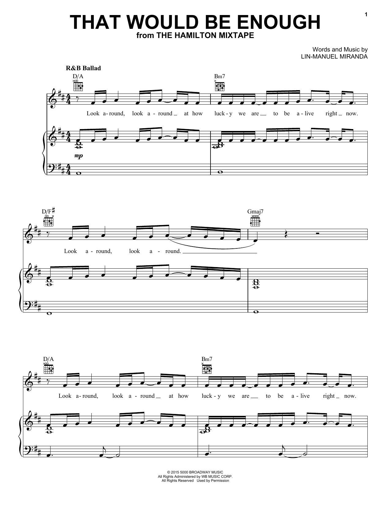 Alicia Keys That Would Be Enough sheet music notes and chords arranged for Piano, Vocal & Guitar Chords (Right-Hand Melody)