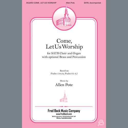 Easily Download Allen Pote Printable PDF piano music notes, guitar tabs for  SATB Choir. Transpose or transcribe this score in no time - Learn how to play song progression.