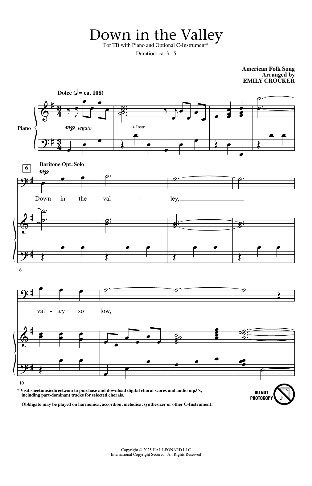 American Folksong Down In The Valley (arr. Vicki Tucker Courtney) sheet music notes and chords arranged for TB Choir