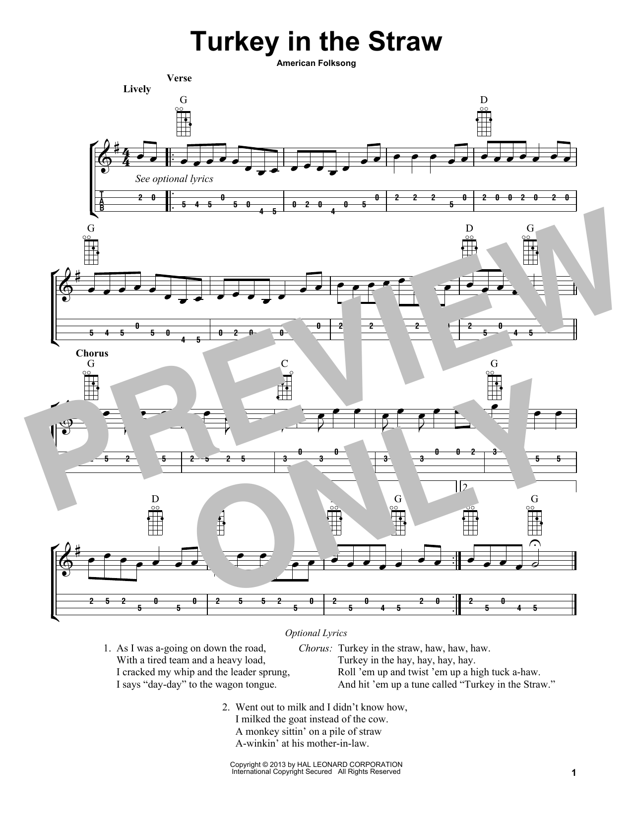 American Folksong Turkey In The Straw (arr. Bobby Westfall) sheet music notes and chords arranged for Mandolin