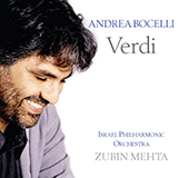 Andrea Bocelli 'Celeste Aida' Piano & Vocal