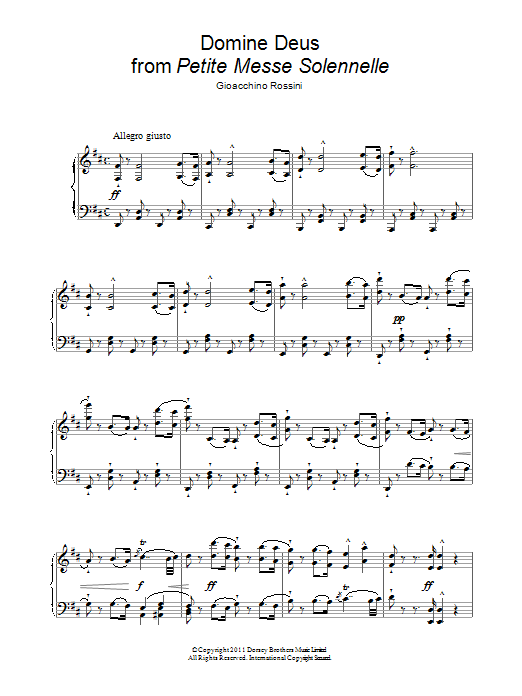 Andrea Bocelli Domine Deus sheet music notes and chords arranged for Piano & Vocal