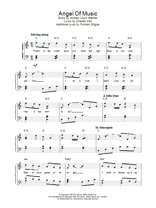 Andrew Lloyd Webber Angel Of Music (from The Phantom Of The Opera) sheet music notes and chords arranged for Viola Solo