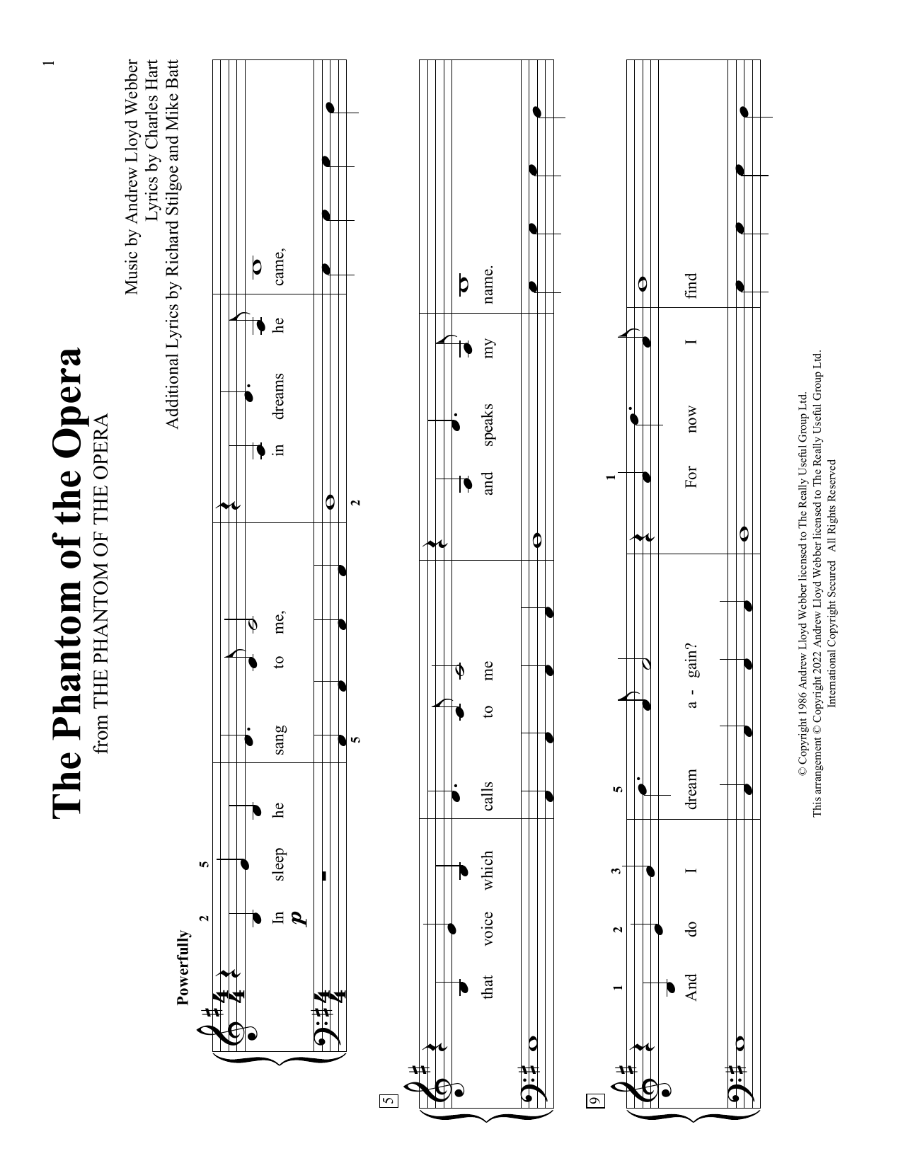 Andrew Lloyd Webber The Phantom Of The Opera (arr. Christopher Hussey) sheet music notes and chords arranged for Educational Piano