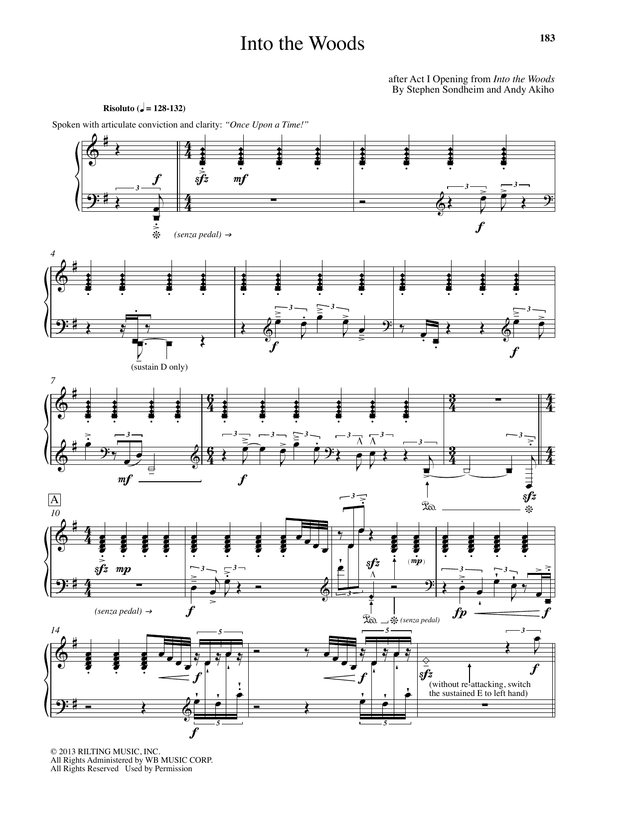 Andy Akiho Into The Woods sheet music notes and chords arranged for Piano Solo