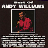 Andy Williams 'Are You Sincere' Lead Sheet / Fake Book