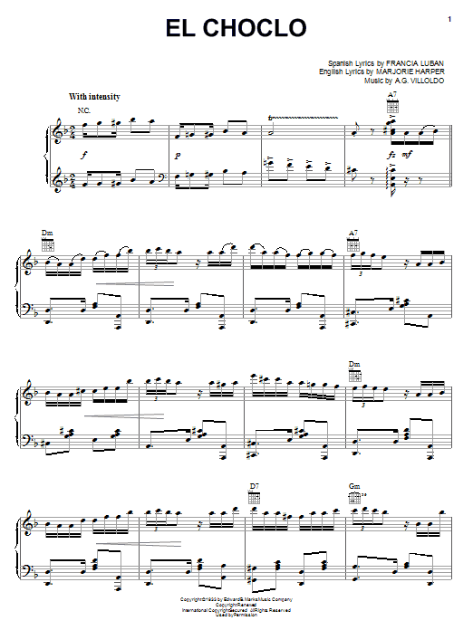 Angel Villoldo El Choclo sheet music notes and chords arranged for String Solo