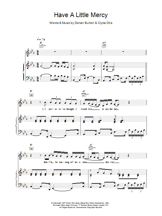 Ann Sexton Have A Little Mercy sheet music notes and chords arranged for Piano, Vocal & Guitar Chords