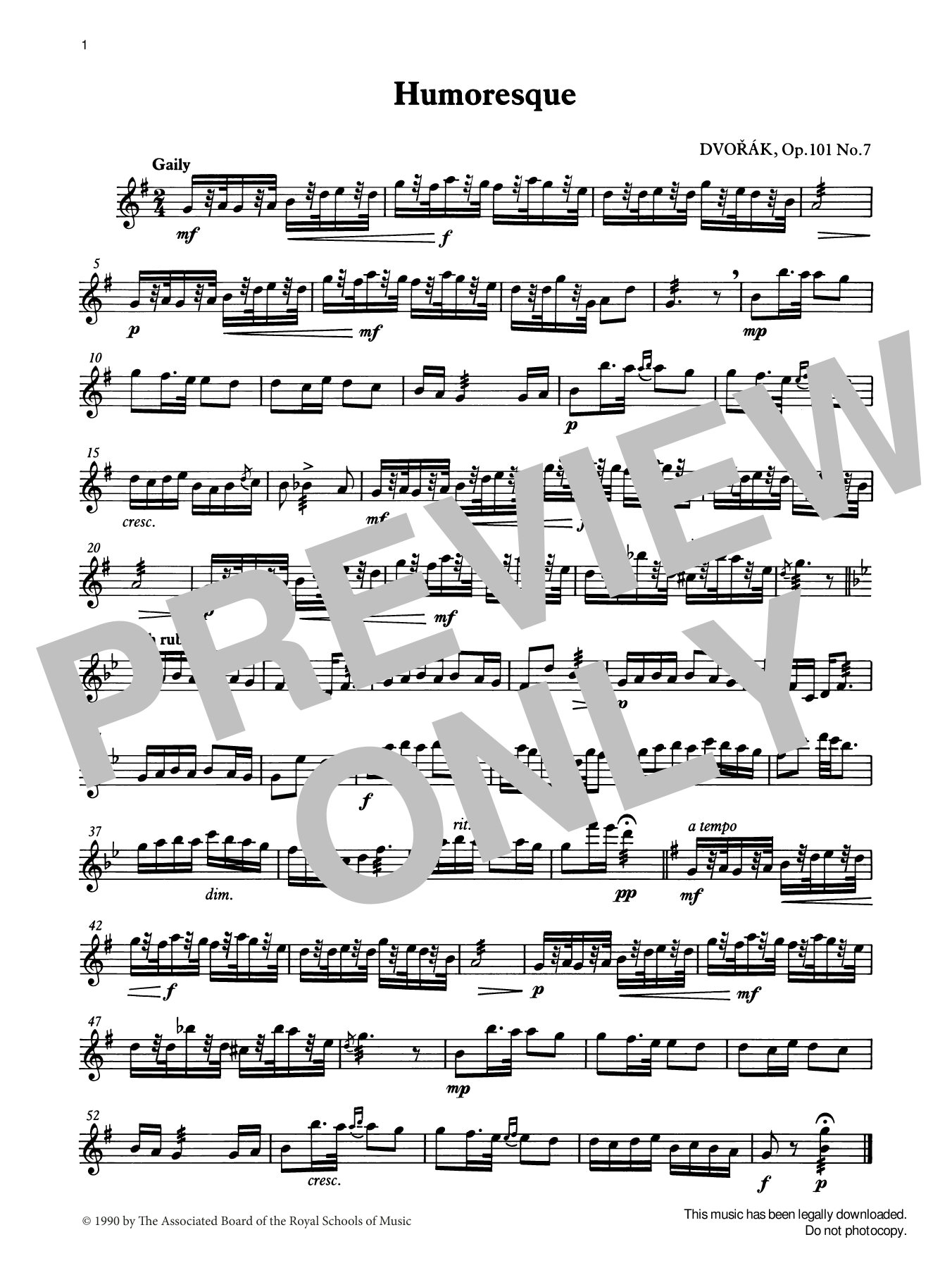 Antonin Dvorak Humoresque (score & part) from Graded Music for Tuned Percussion, Book III sheet music notes and chords arranged for Percussion Solo