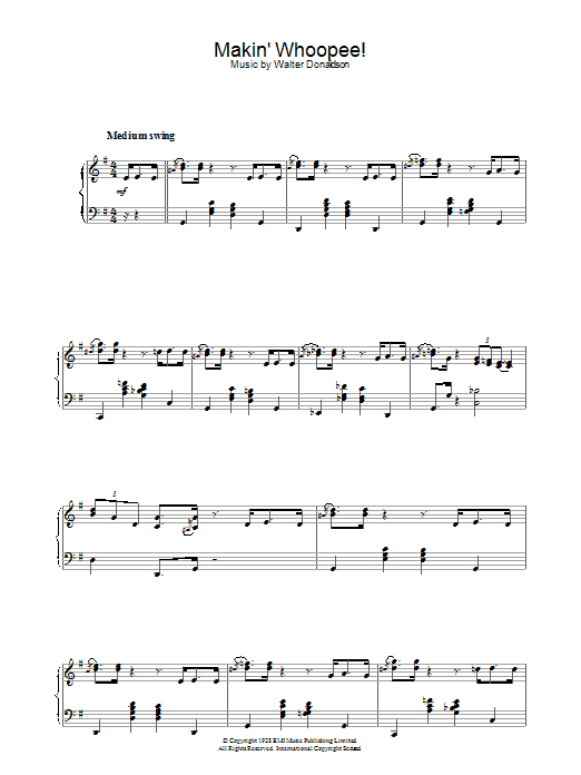 Art Tatum Makin' Whoopee! sheet music notes and chords arranged for Piano Solo