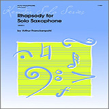 Arthur Frackenpohl 'Rhapsody For Solo Saxophone' Woodwind Solo