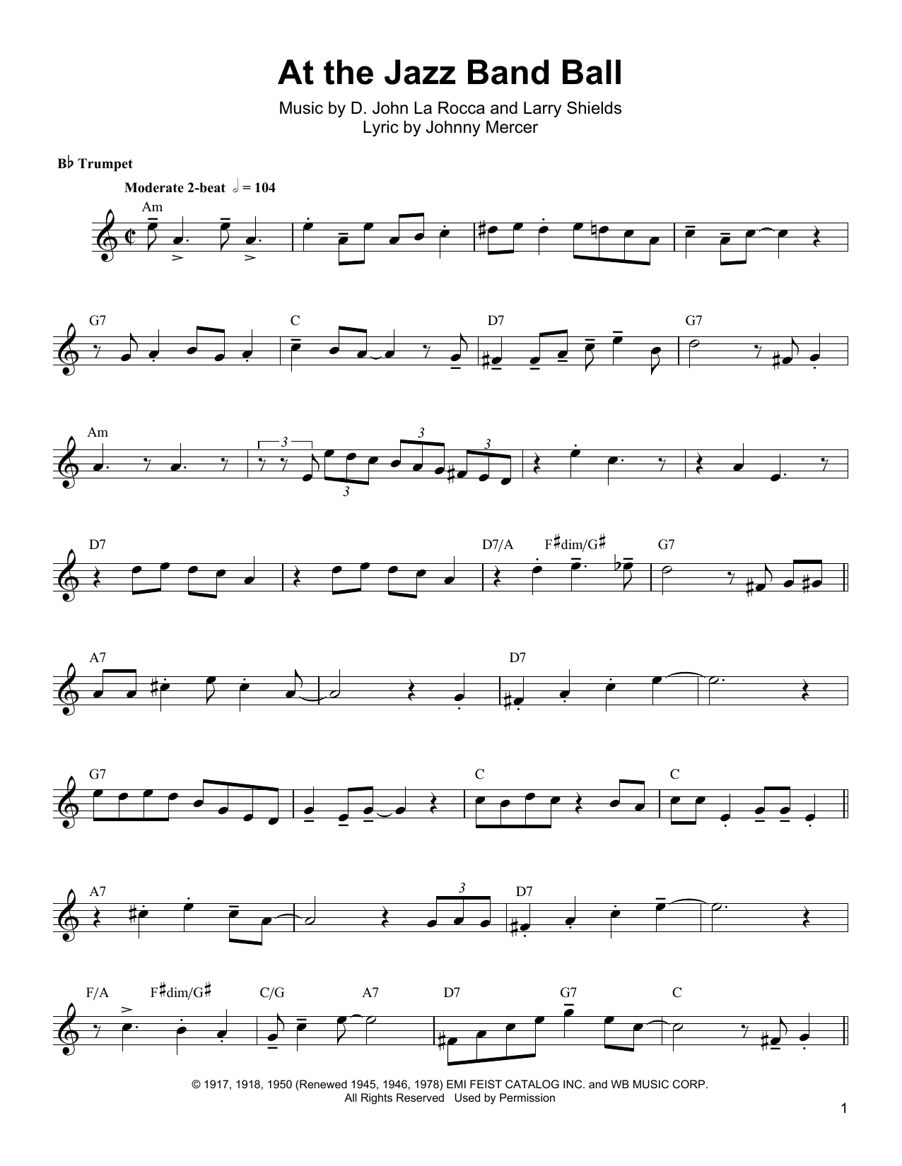 Arturo Sandoval At The Jazz Band Ball sheet music notes and chords arranged for Trumpet Transcription