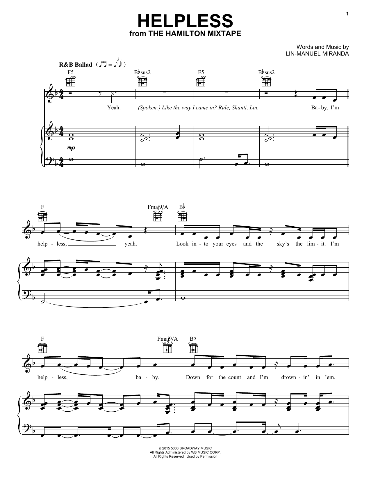 Ashanti, Ja Rule Helpless sheet music notes and chords arranged for Piano, Vocal & Guitar Chords (Right-Hand Melody)