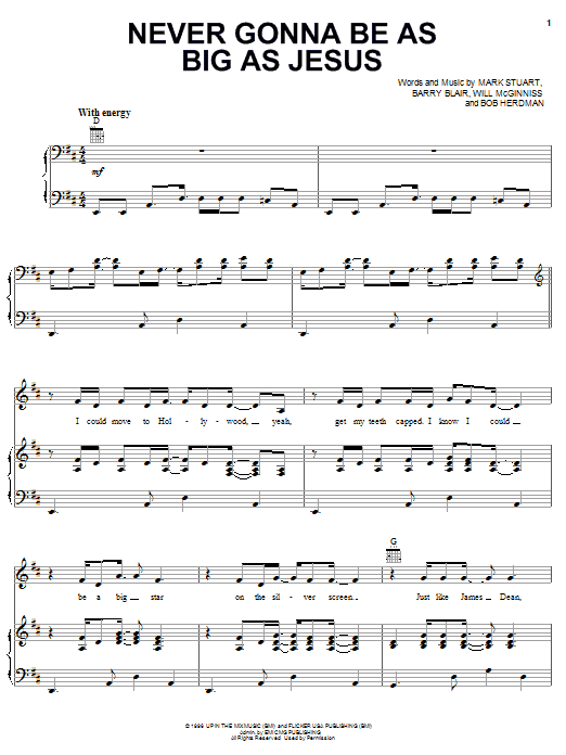 Audio Adrenaline Never Gonna Be As Big As Jesus sheet music notes and chords arranged for Guitar Tab