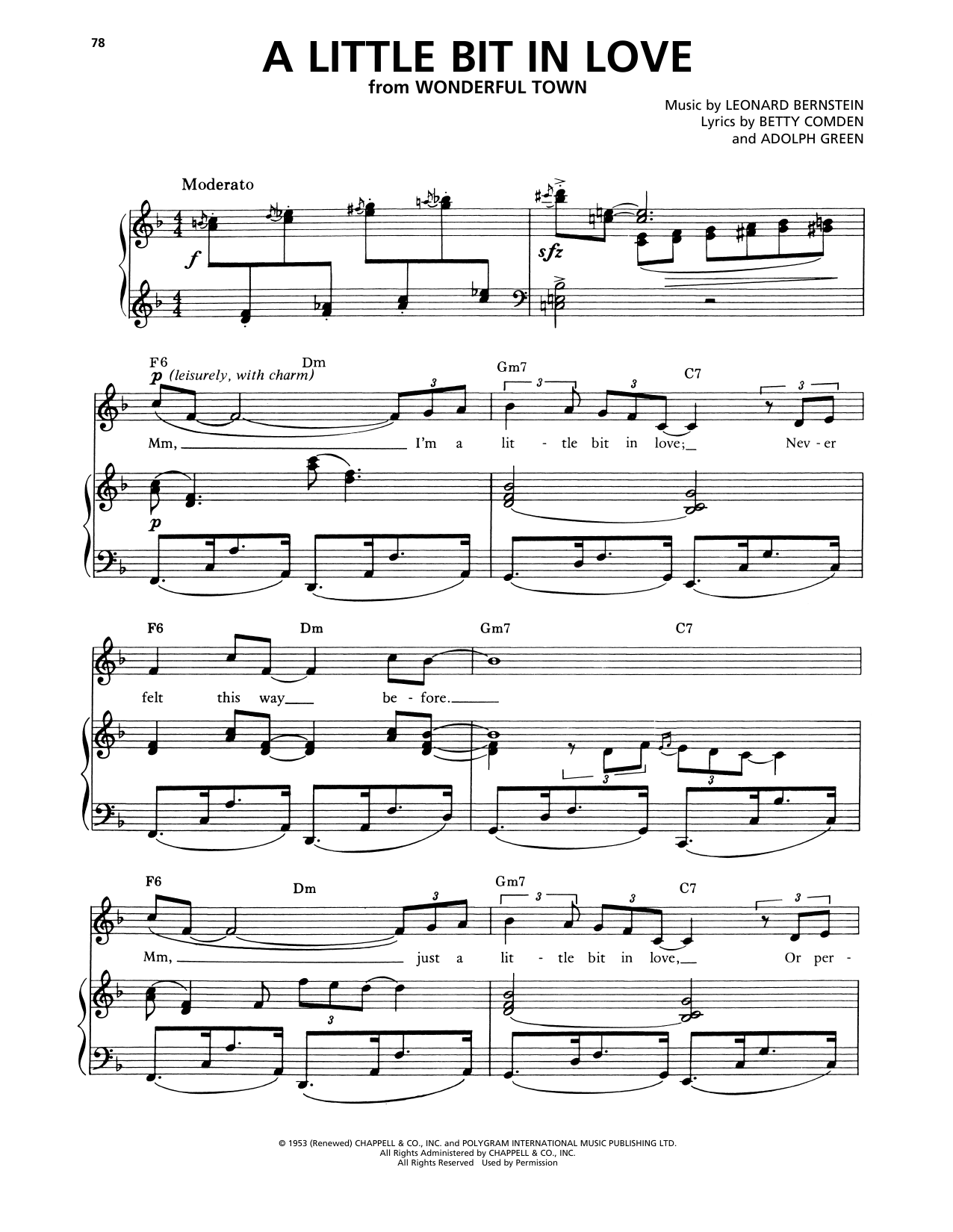 Audra McDonald A Little Bit In Love (from Wonderful Town) sheet music notes and chords arranged for Piano & Vocal