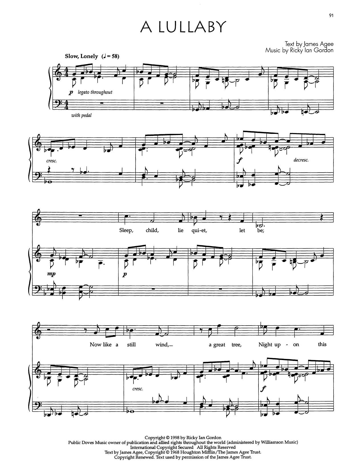 Audra McDonald A Lullaby sheet music notes and chords arranged for Piano & Vocal