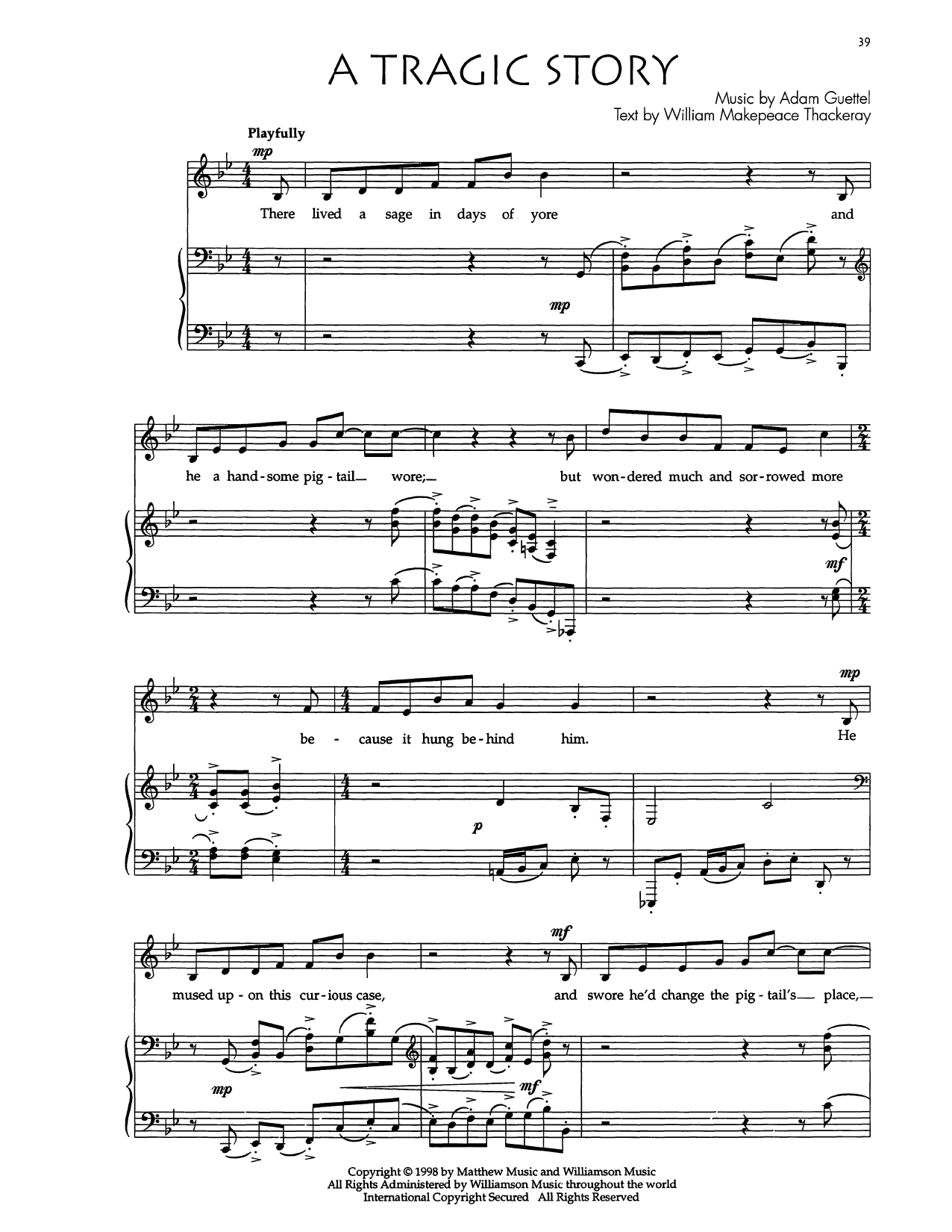 Audra McDonald A Tragic Story sheet music notes and chords arranged for Piano & Vocal