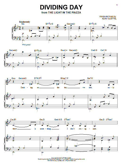 Audra McDonald Dividing Day sheet music notes and chords arranged for Piano & Vocal