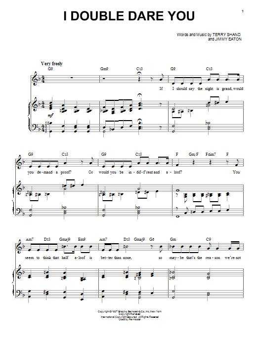 Audra McDonald I Double Dare You sheet music notes and chords arranged for Piano & Vocal