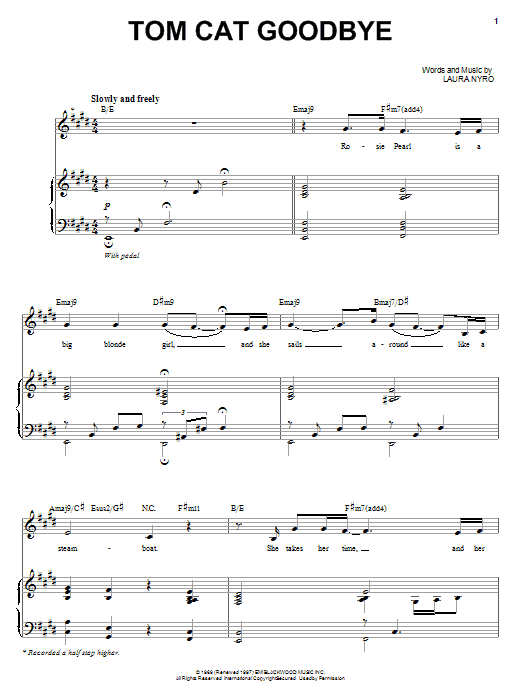 Audra McDonald Tom Cat Goodbye sheet music notes and chords arranged for Piano & Vocal