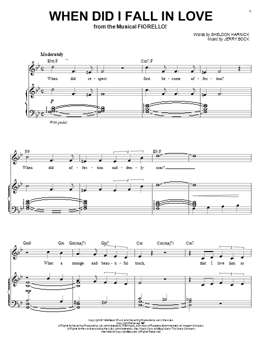 Audra McDonald When Did I Fall In Love sheet music notes and chords arranged for Piano, Vocal & Guitar Chords (Right-Hand Melody)