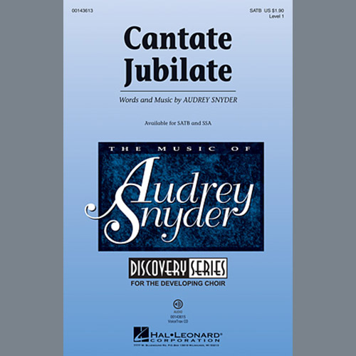 Easily Download Audrey Snyder Printable PDF piano music notes, guitar tabs for  SSA Choir. Transpose or transcribe this score in no time - Learn how to play song progression.