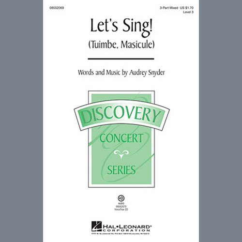 Easily Download Audrey Snyder Printable PDF piano music notes, guitar tabs for  3-Part Mixed Choir. Transpose or transcribe this score in no time - Learn how to play song progression.