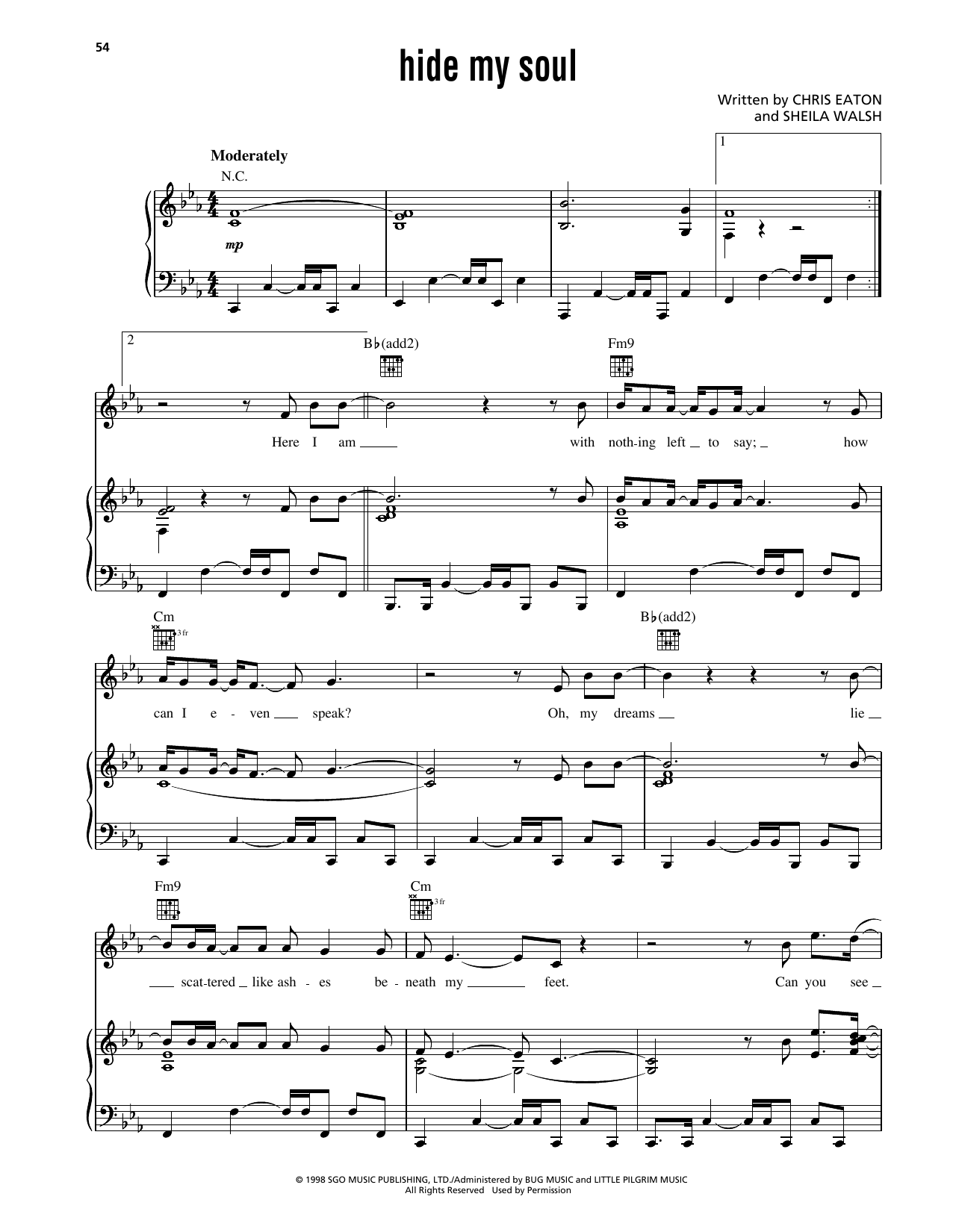 Avalon Hide My Soul sheet music notes and chords arranged for Piano, Vocal & Guitar Chords (Right-Hand Melody)