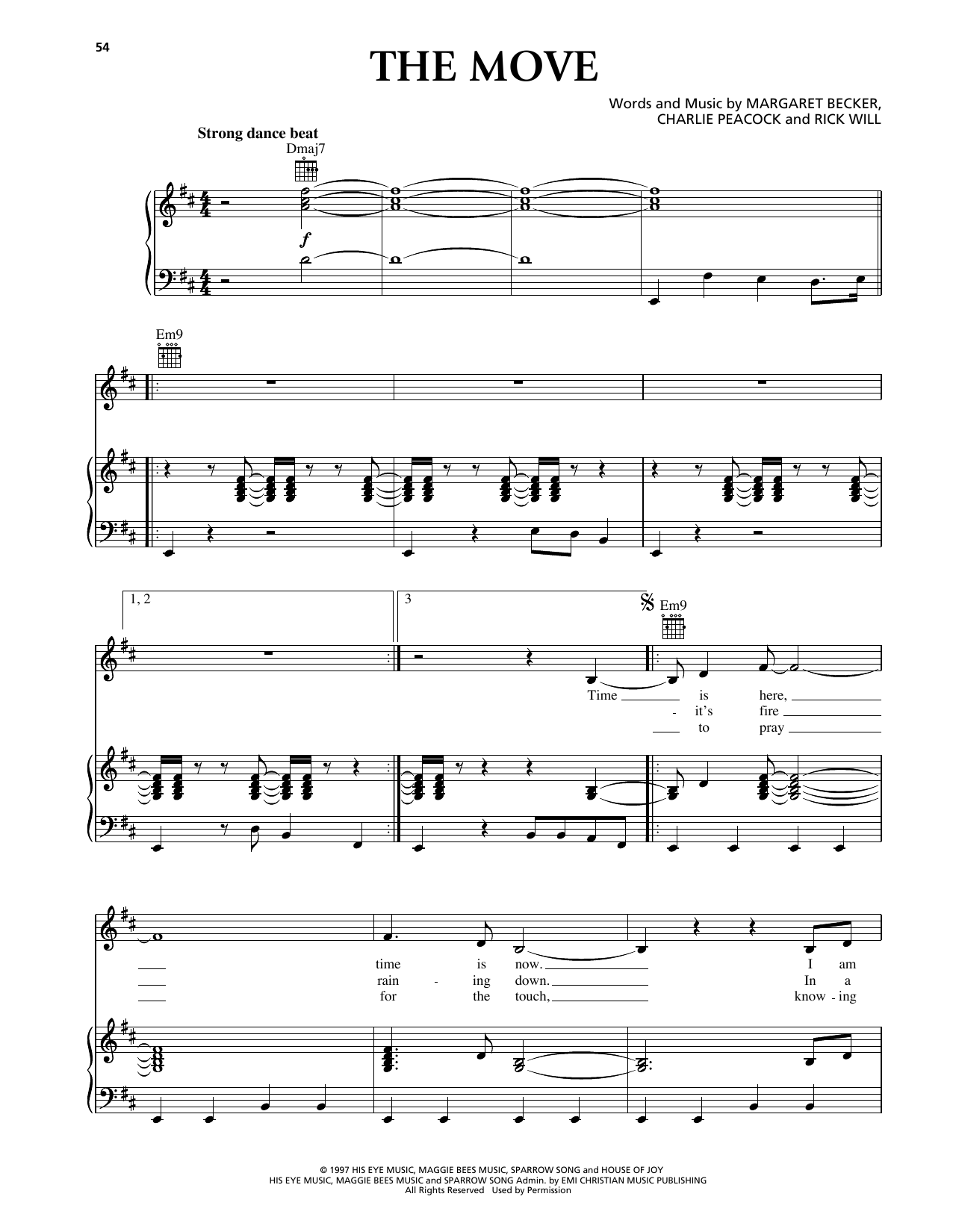 Avalon The Move sheet music notes and chords arranged for Piano, Vocal & Guitar Chords (Right-Hand Melody)