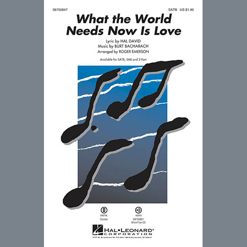 Easily Download Bacharach & David Printable PDF piano music notes, guitar tabs for  SAB Choir. Transpose or transcribe this score in no time - Learn how to play song progression.