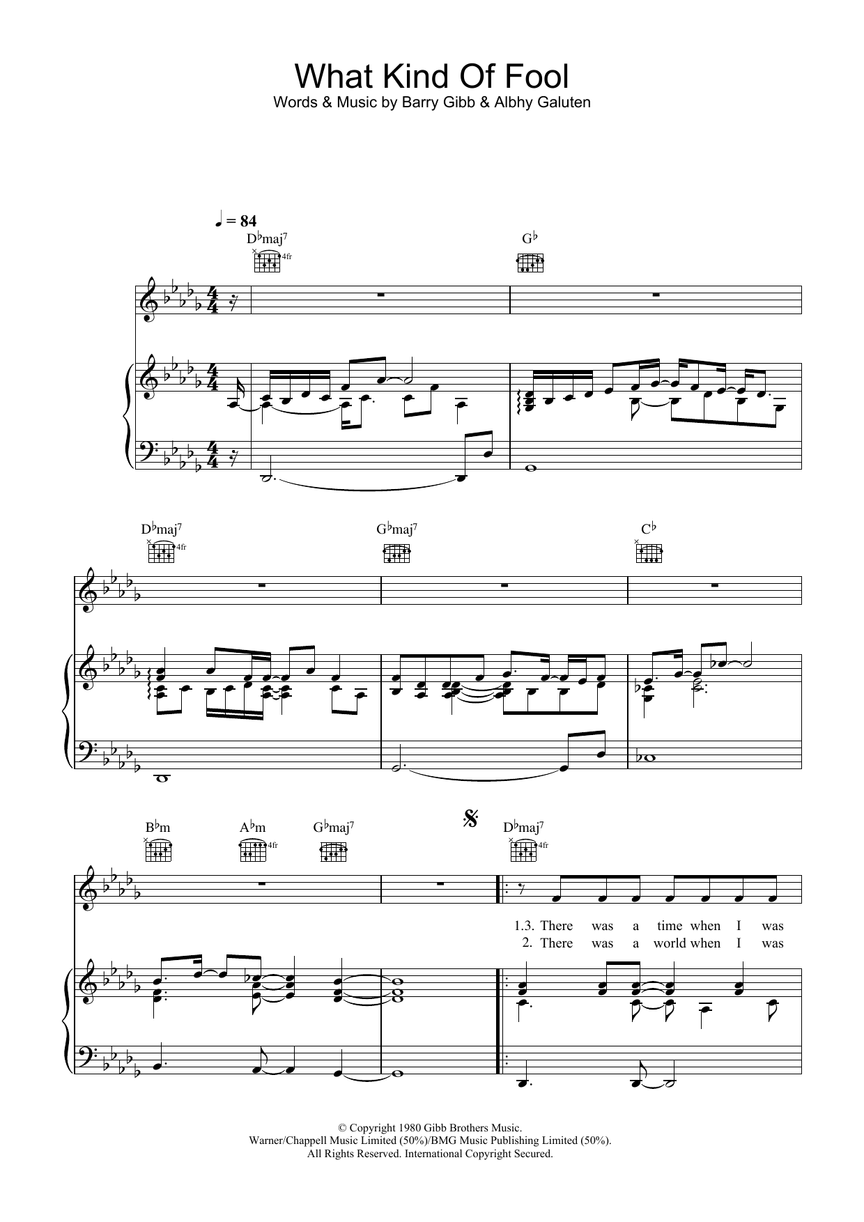Barbra Streisand What Kind Of Fool sheet music notes and chords arranged for Piano & Vocal
