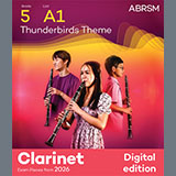 Barry Gray 'Thunderbirds Theme (Grade 5, list A1, from the ABRSM Clarinet Syllabus from 2026)' Clarinet Solo