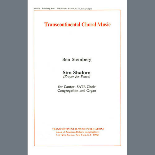 Easily Download Ben Steinberg Printable PDF piano music notes, guitar tabs for  SATB Choir. Transpose or transcribe this score in no time - Learn how to play song progression.