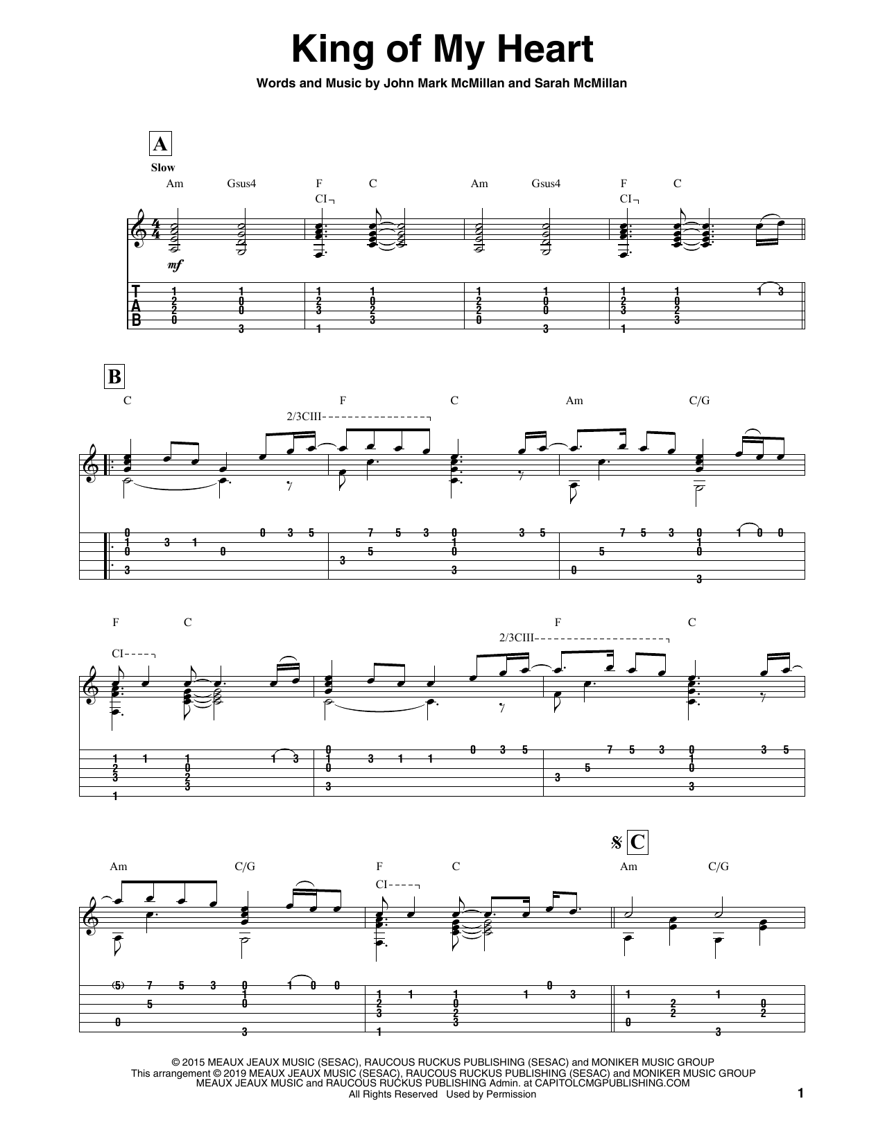 Bethel Music King Of My Heart sheet music notes and chords arranged for Violin Solo