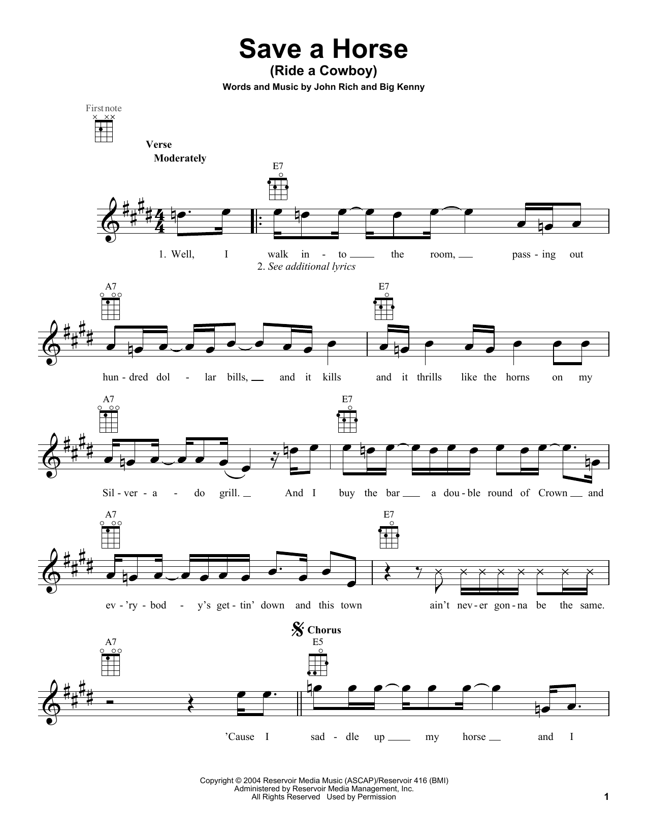 Big & Rich Save A Horse (Ride A Cowboy) sheet music notes and chords arranged for Drum Chart