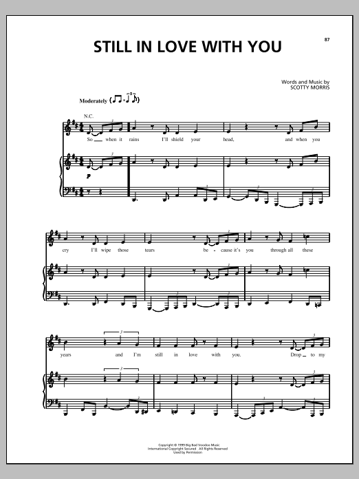 Big Bad Voodoo Daddy Still In Love With You sheet music notes and chords arranged for Piano, Vocal & Guitar Chords (Right-Hand Melody)