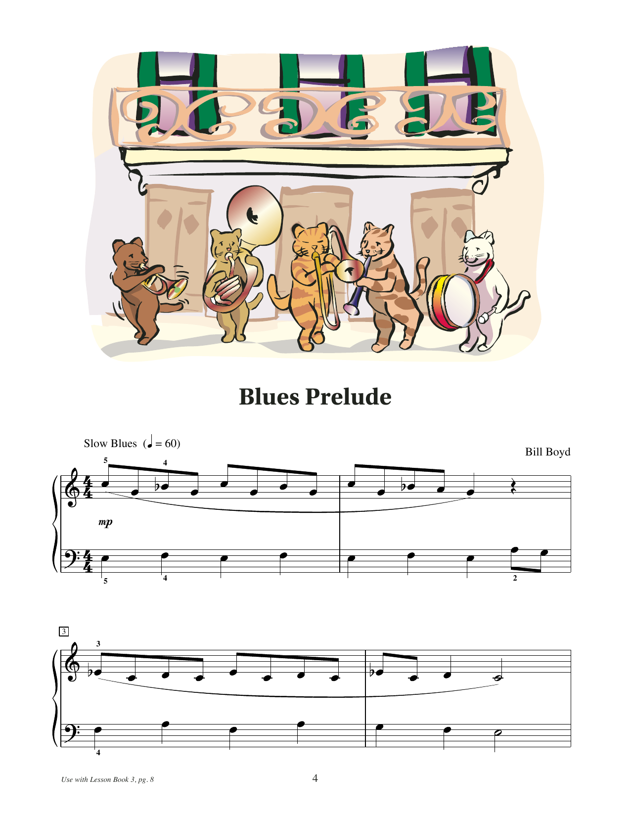 Bill Boyd Blues Prelude sheet music notes and chords arranged for Educational Piano