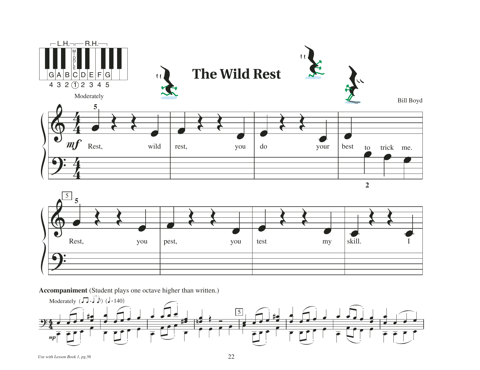 Bill Boyd The Wild Rest sheet music notes and chords arranged for Educational Piano