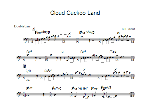 Bill Bruford Cloud Cuckoo Land sheet music notes and chords arranged for Piano Solo